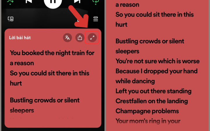Cách bật và xem lời bài hát (lyrics) trên Spotify