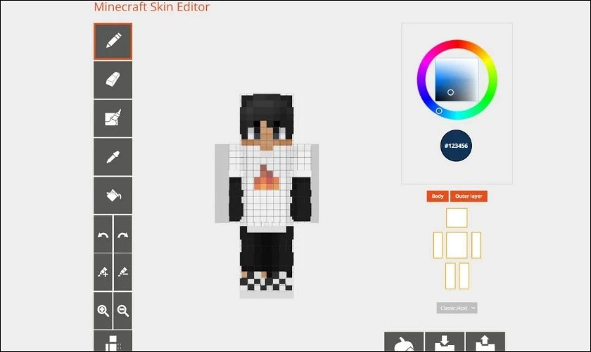 Cách điều khiển nhân vật Minecraft