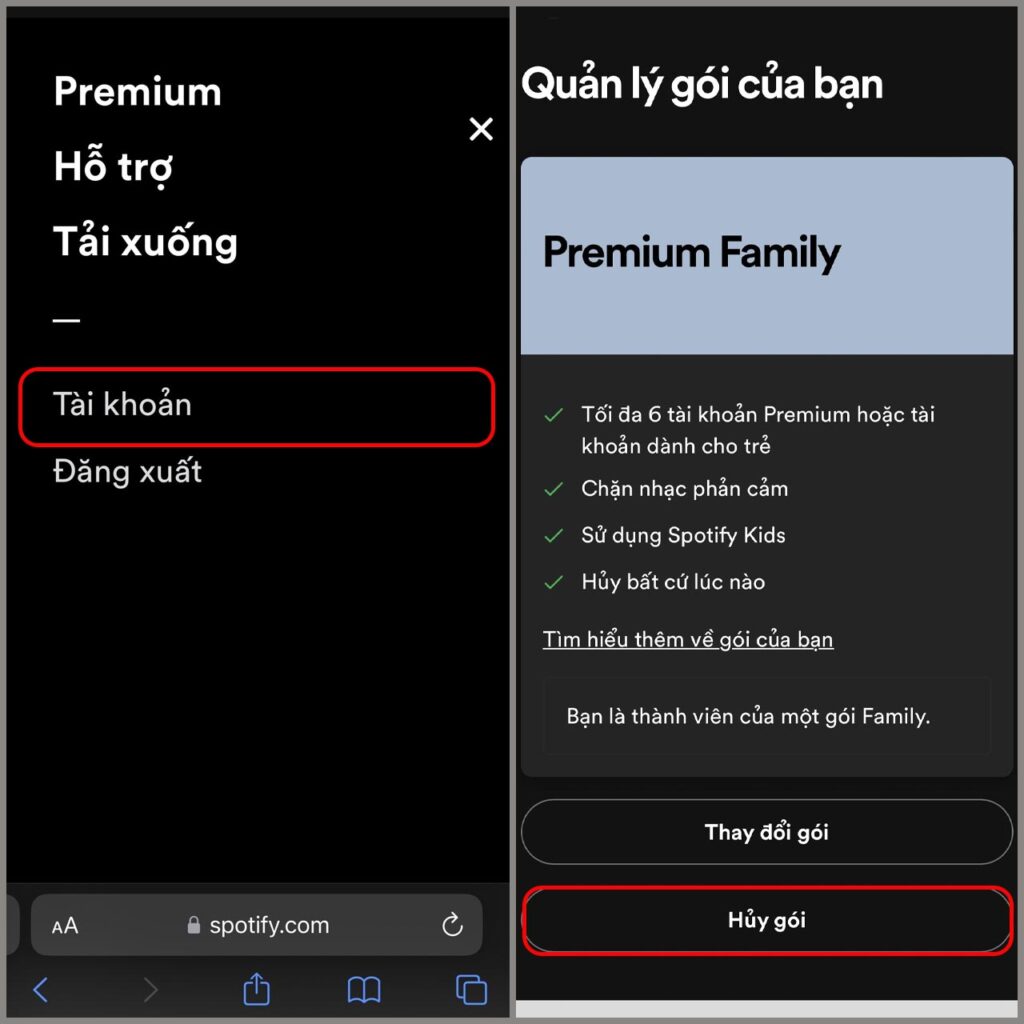 Cách hủy gói Spotify Premium đúng cách