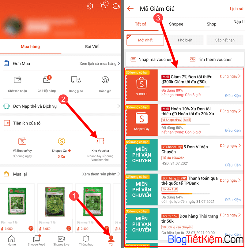 Cách săn voucher Shopee & mã freeship 0đ