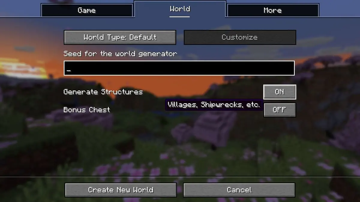 Cách tạo thế giới mới trong Minecraft