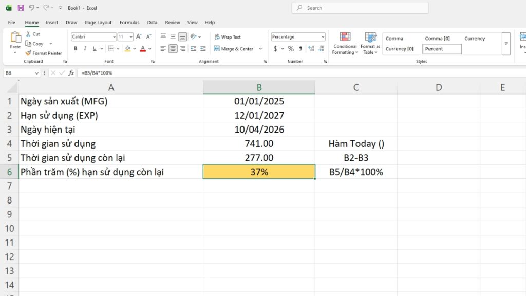 Cách tính phần trăm nhanh bằng máy tính online (kèm ví dụ)