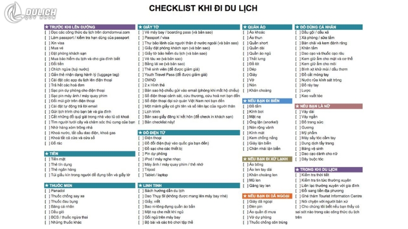 Chuẩn bị hành lý theo thời tiết khi đi du lịch: checklist từng mùa