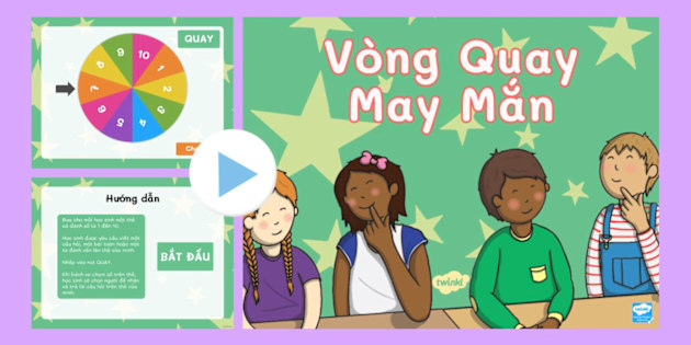 Giáo viên dùng vòng quay may mắn để gọi học sinh, ôn tập và tạo trò chơi lớp học