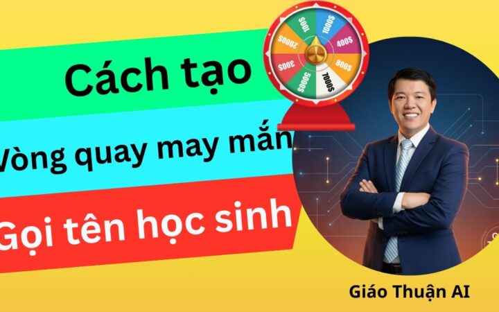 Giáo viên dùng vòng quay may mắn để gọi học sinh, ôn tập và tạo trò chơi lớp học
