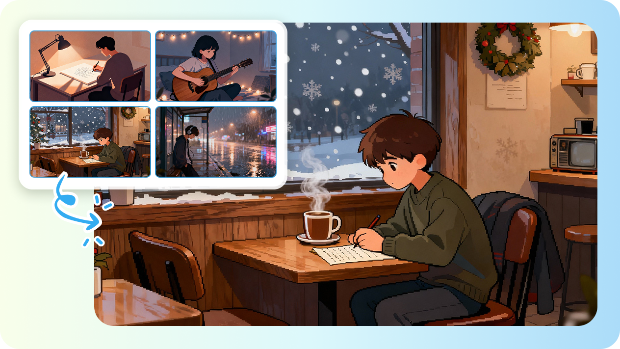 Mẫu CapCut aesthetic tông phim cũ / lo-fi