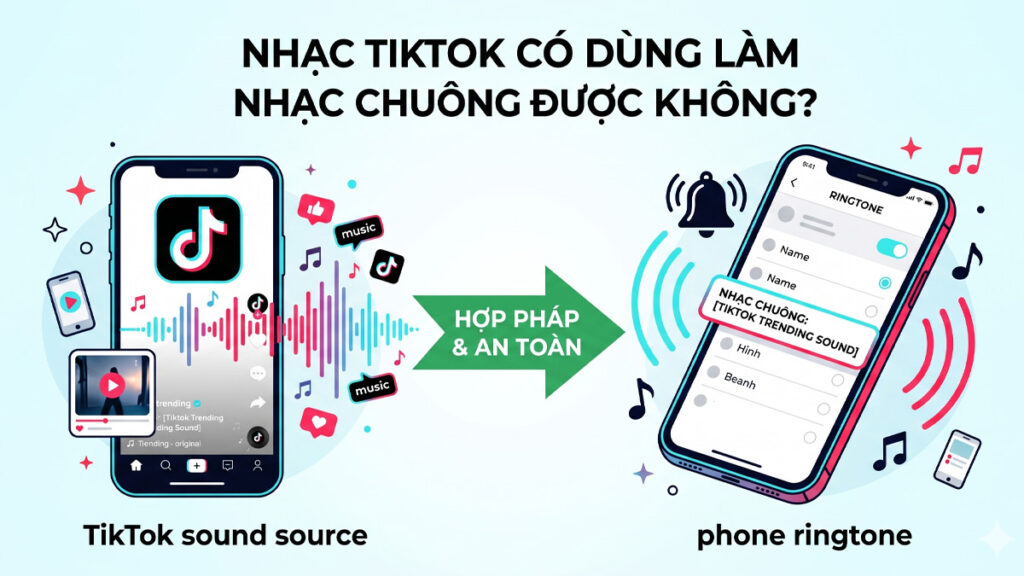 Nhạc TikTok đang viral và cách lưu về làm nhạc chuông