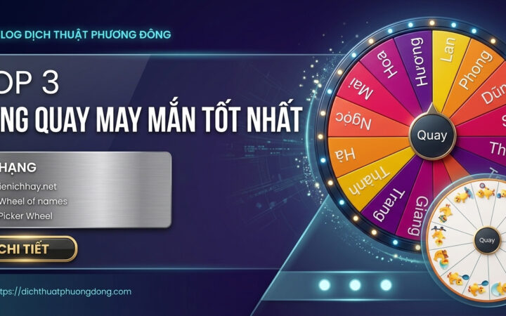 So sánh 5 công cụ vòng quay may mắn tốt nhất 2026 — AZLMH có gì vượt trội?