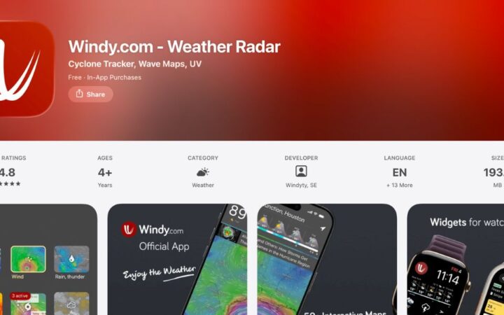 So sánh nguồn dữ liệu thời tiết: Open-Meteo, AccuWeather, Windy, Google
